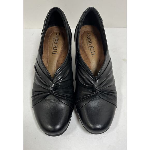 COBB HILL BY NEW BALANCE WOMEN'S COMFORT Black LEATHER SHOES SIZE US‎ 7M - Picture 8 of 9